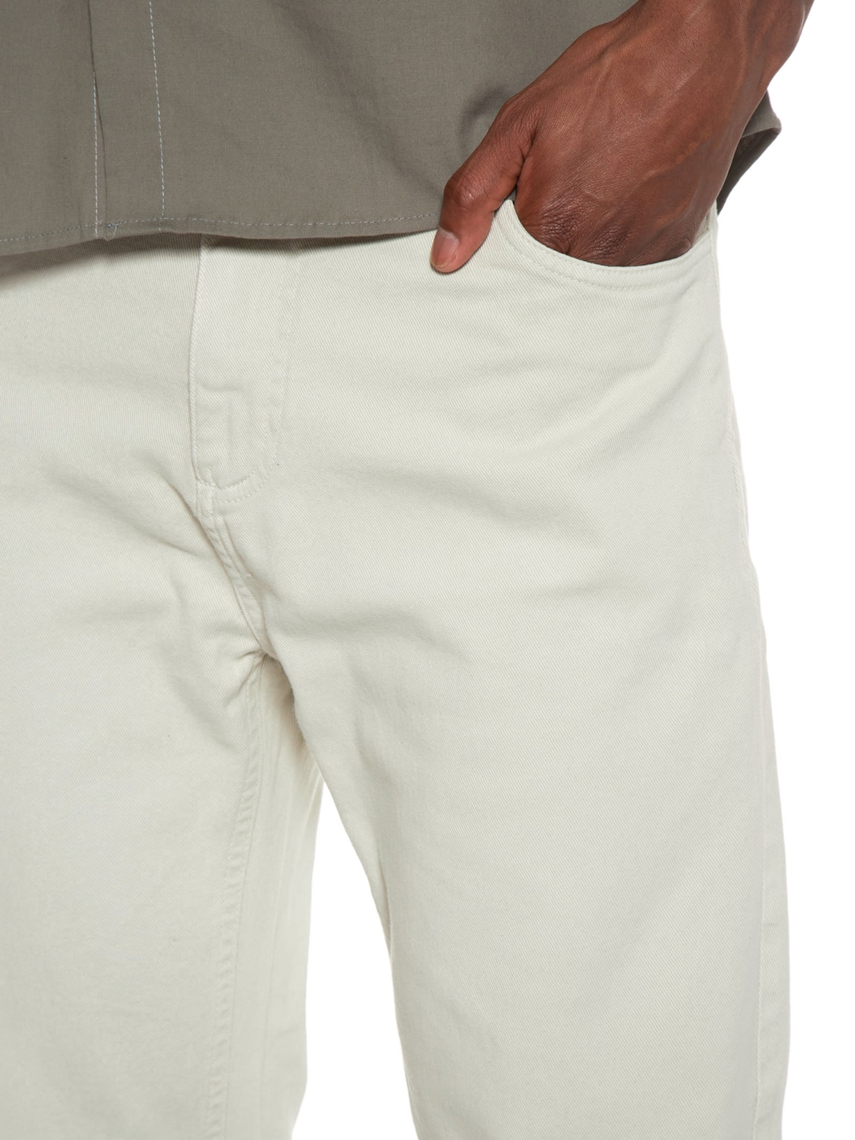 Calça Masculina Five Pockets Bege Zapalla