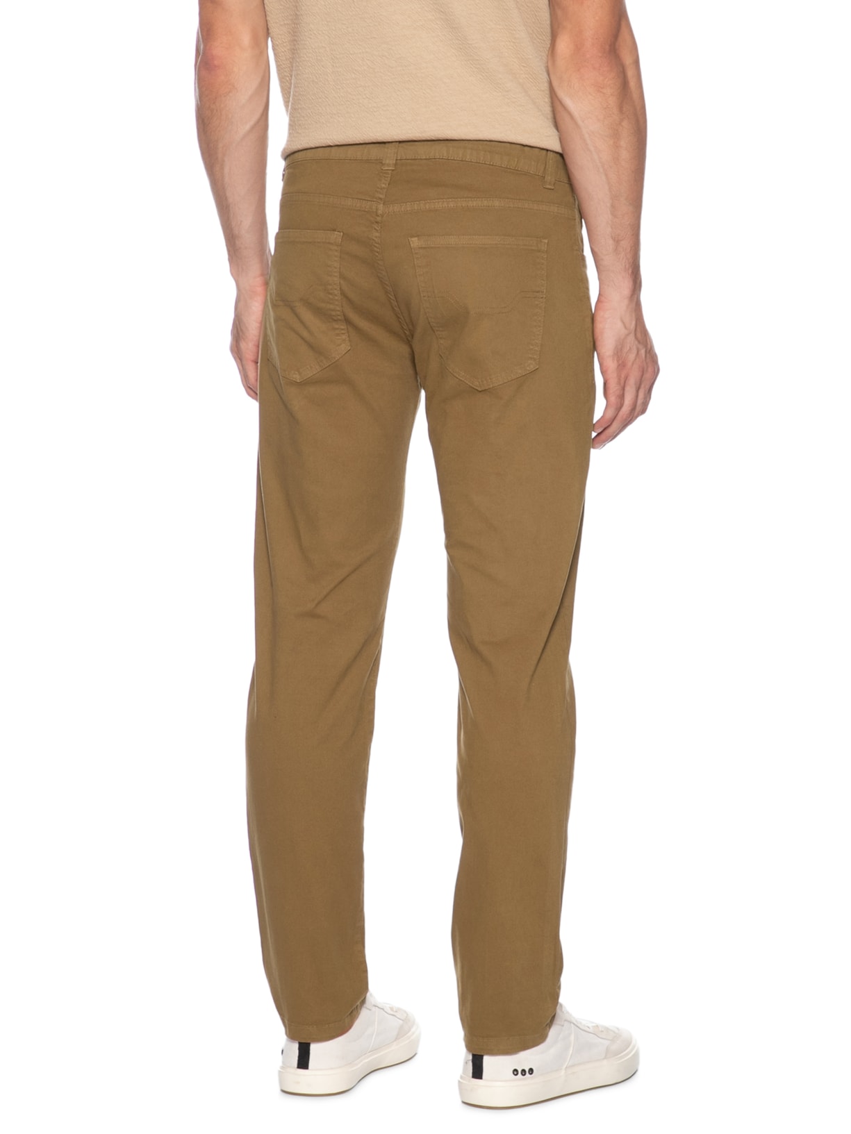 Calça Masculina Five Pockets Color Lisa Bege Osklen