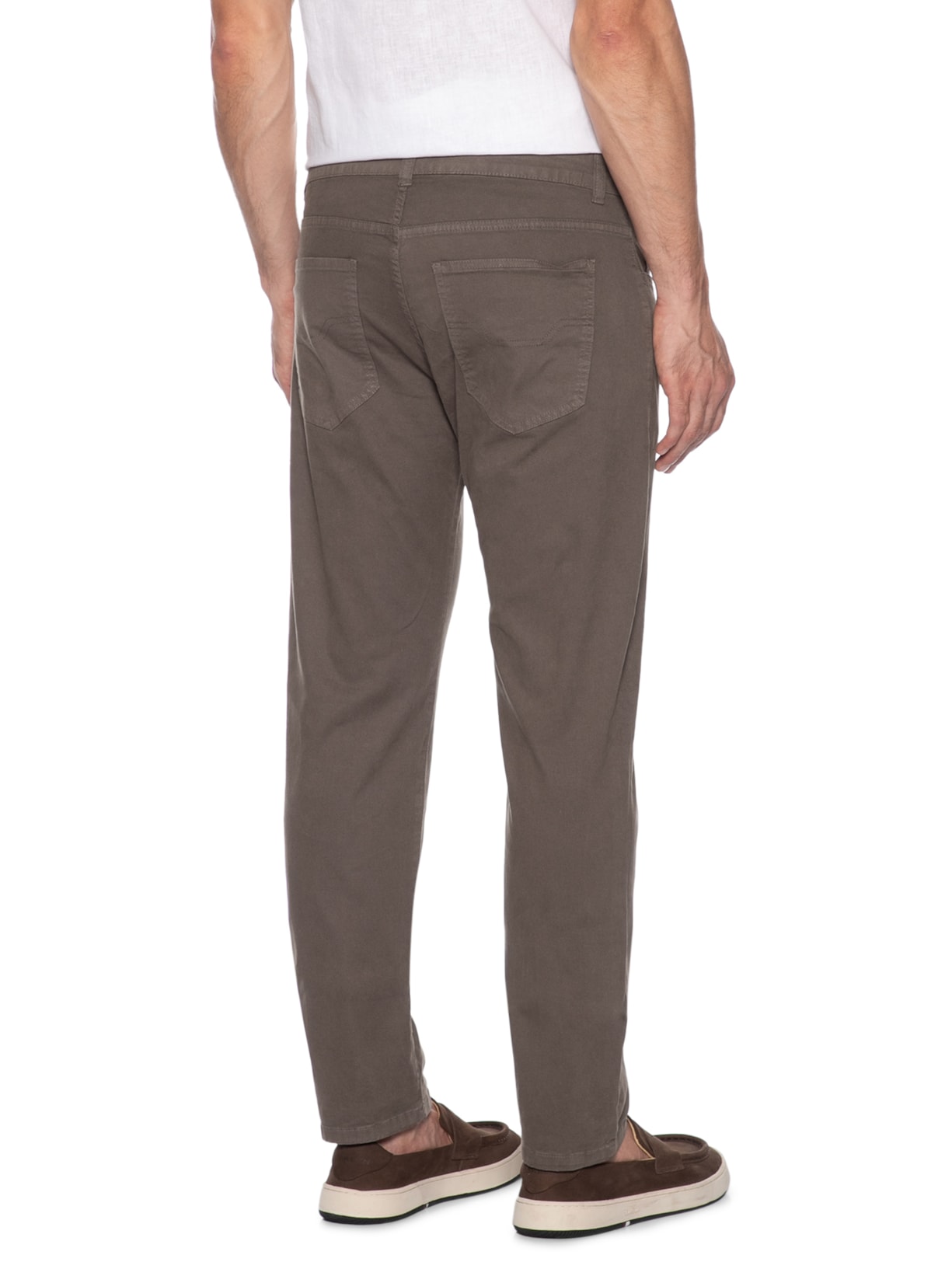 Calça Masculina Five Pockets Color Lisa Marrom Osklen
