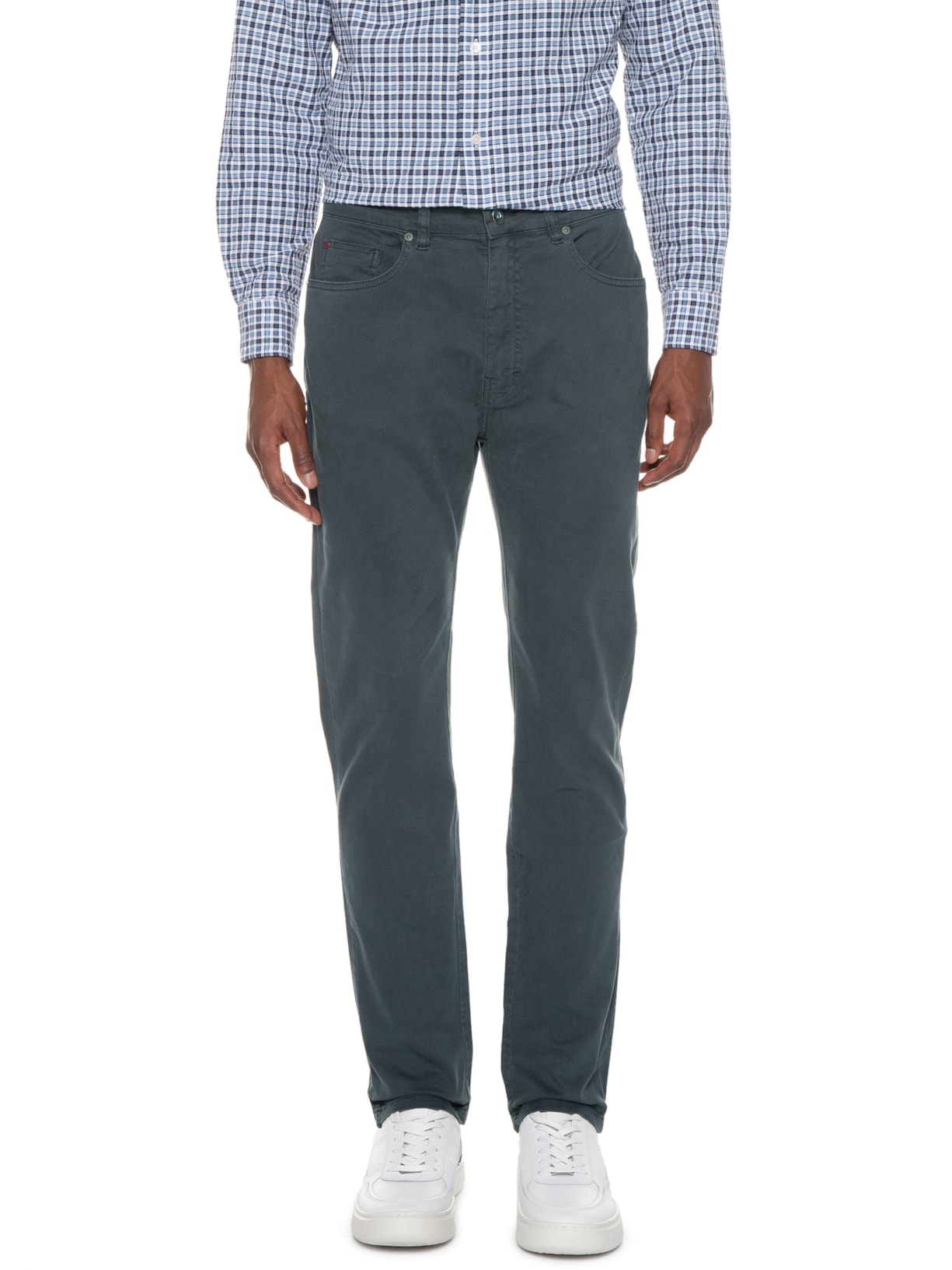 Calça Masculina Five Pockets Joggin Cinza Richards