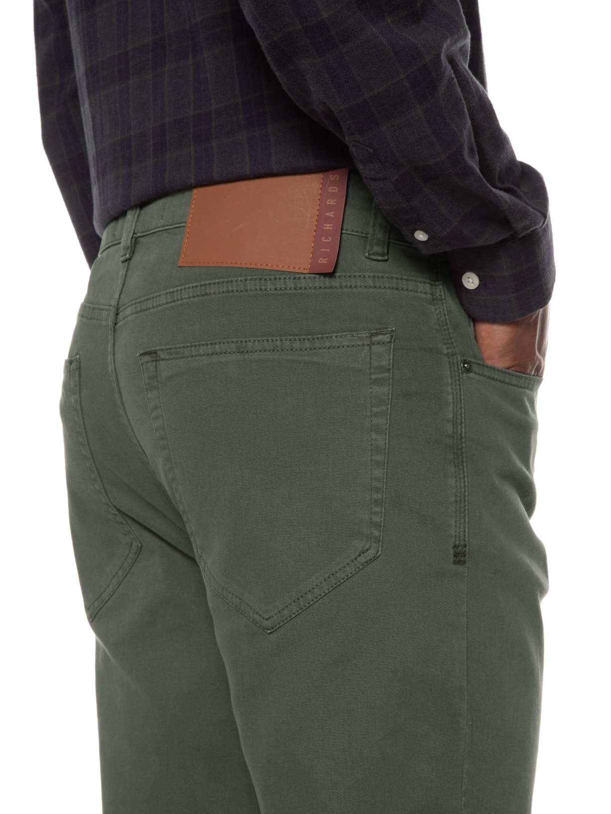 Calça Masculina Five Pockets Joggin Verde Richards