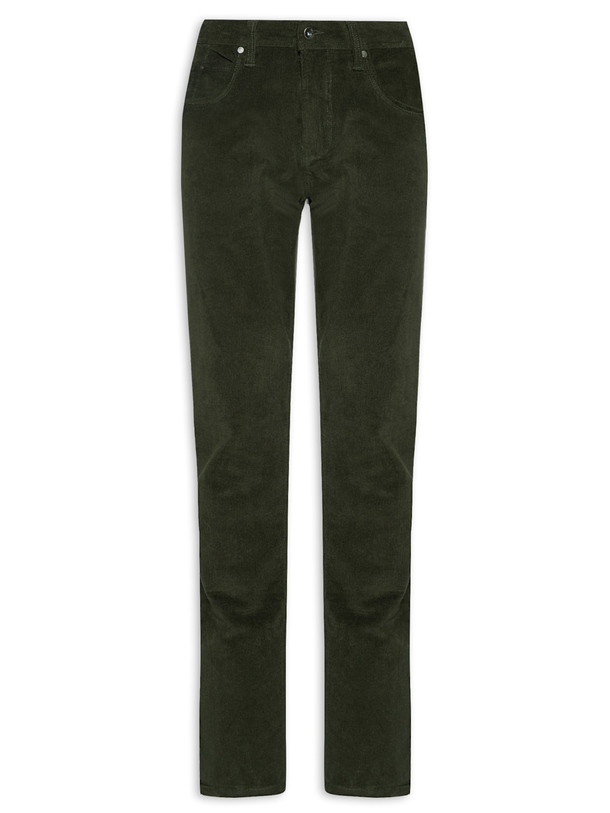 Calça Masculina Five Pockets Veludo - Verde