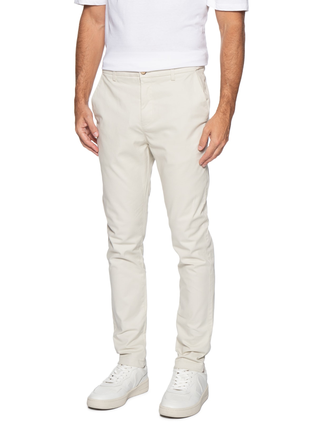 Calça Masculina Flexsense Reta Bege '2 Essential