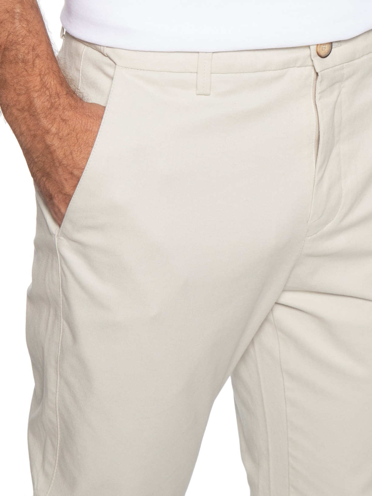 Calça Masculina Flexsense Reta Bege '2 Essential