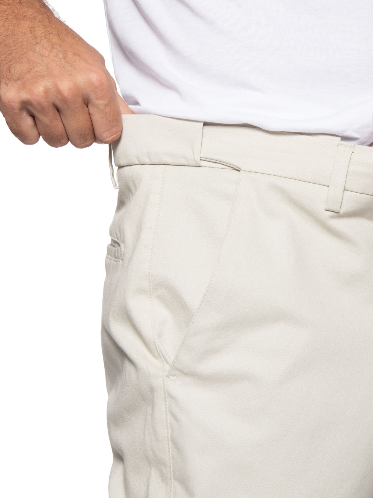 Calça Masculina Flexsense Reta Bege '2 Essential