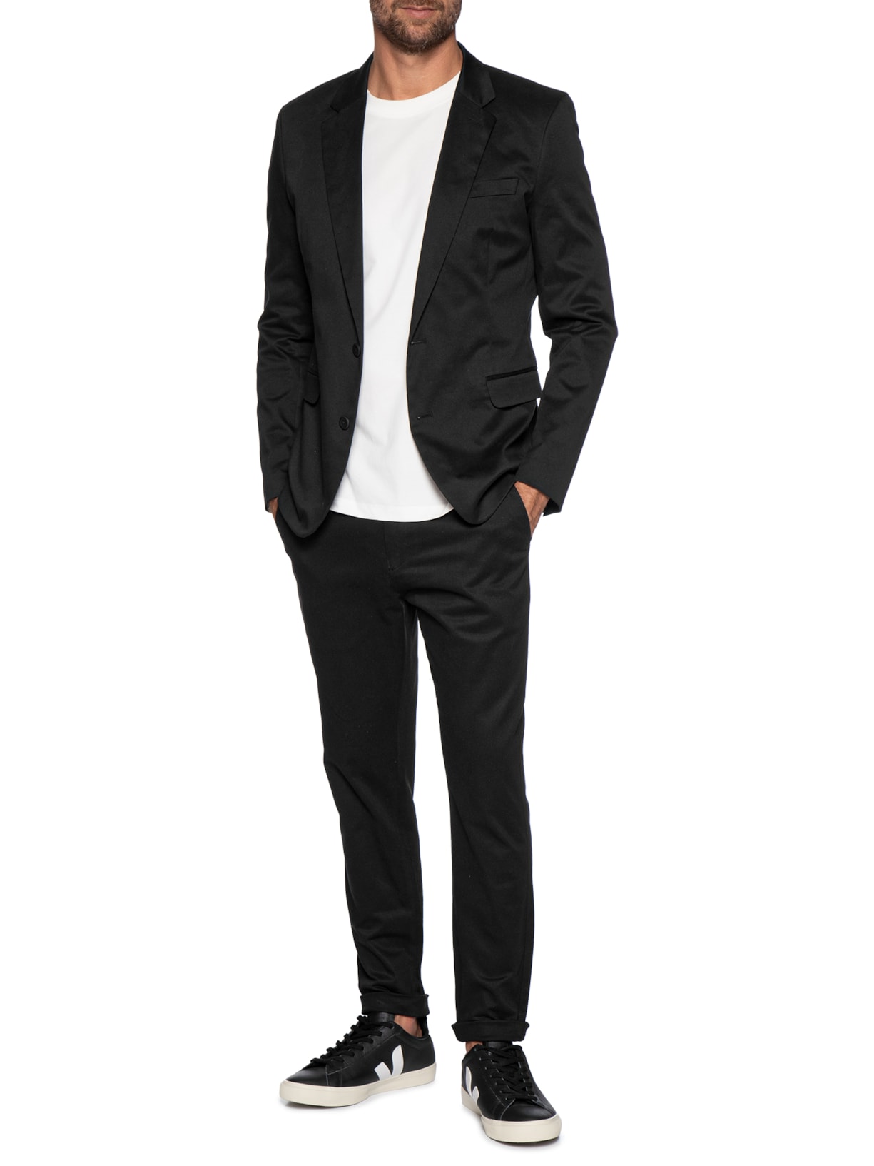 Calça Masculina Flexsense Reta Preto '2 Essential