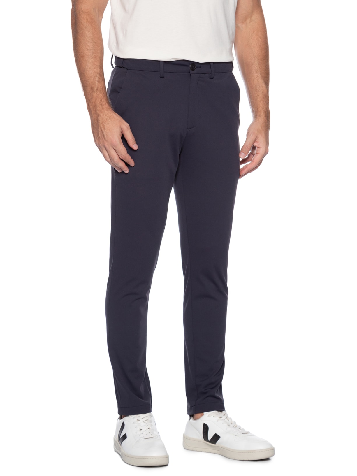 Calça Masculina Flexsense Tamanho Ajustável Alfaiataria Slim Azul '2 Essential