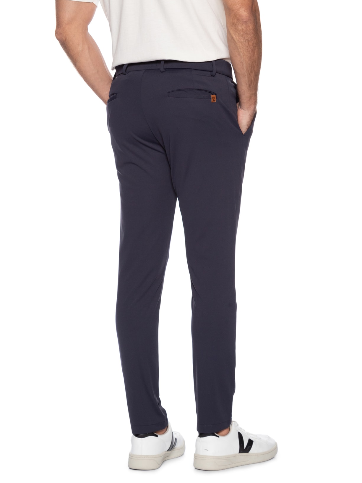 Calça Masculina Flexsense Tamanho Ajustável Alfaiataria Slim Azul '2 Essential
