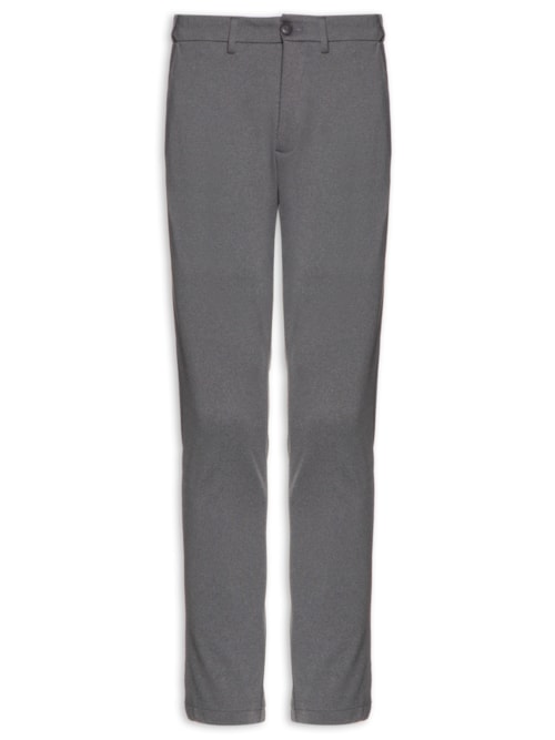Calça Masculina Flexsense Tamanho Ajustável Alfaiataria Slim - Cinza