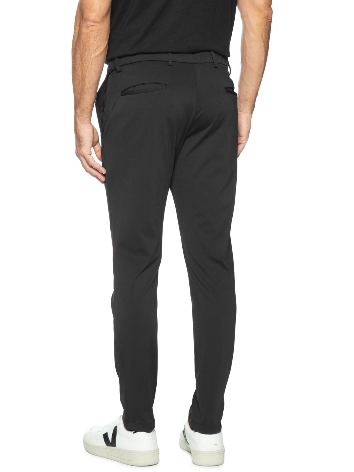 Calça Masculina Flexsense Tamanho Ajustável Alfaiataria Slim Preto '2 Essential
