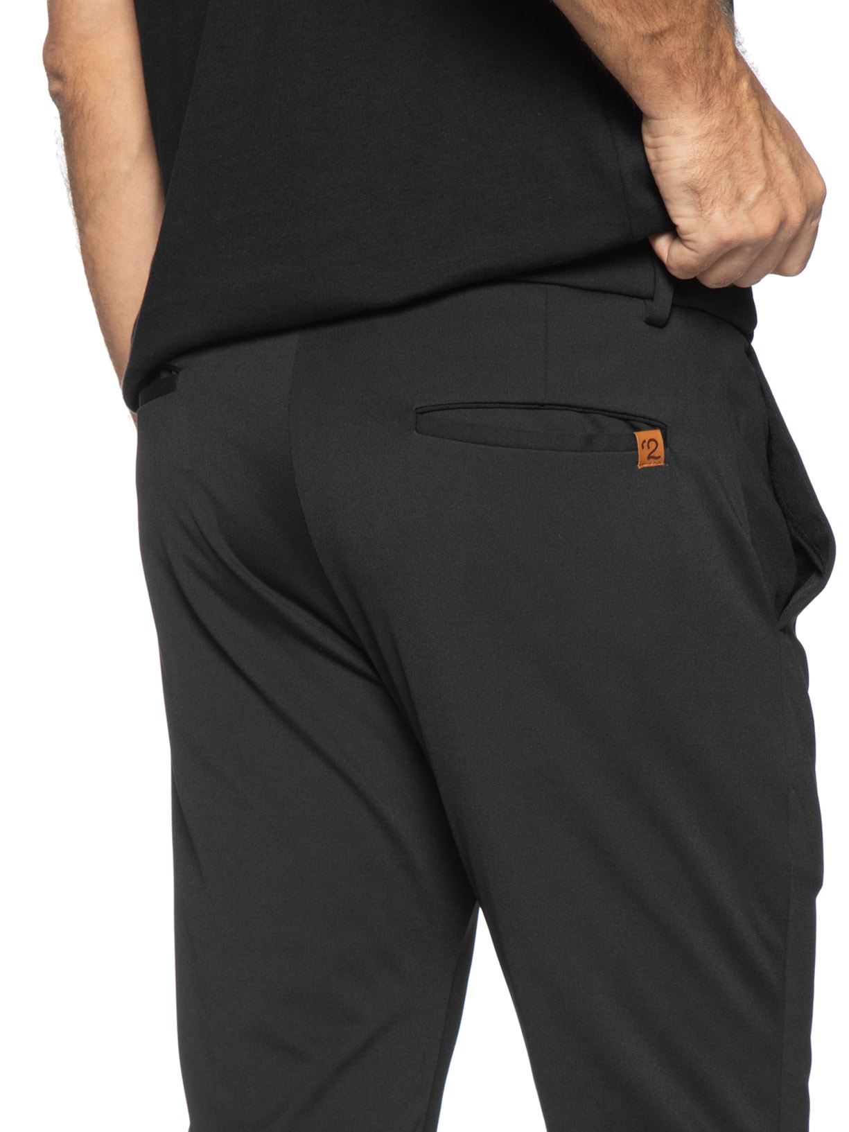 Calça Masculina Flexsense Tamanho Ajustável Alfaiataria Slim Preto '2 Essential