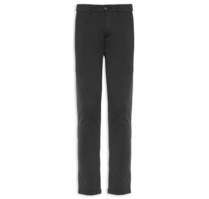 Calça Masculina Flexsense Tamanho Ajustável Alfaiataria Slim - Preto