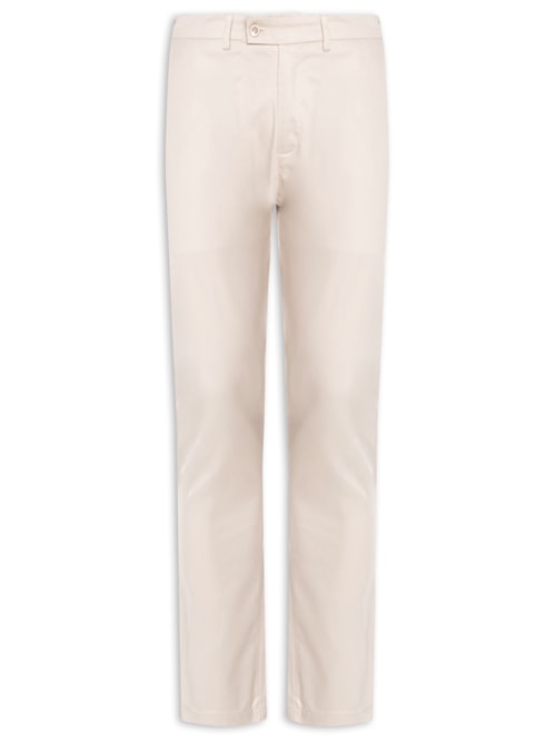 Calça Masculina Flexsense Tamanho Ajustável Chino Slim - Bege