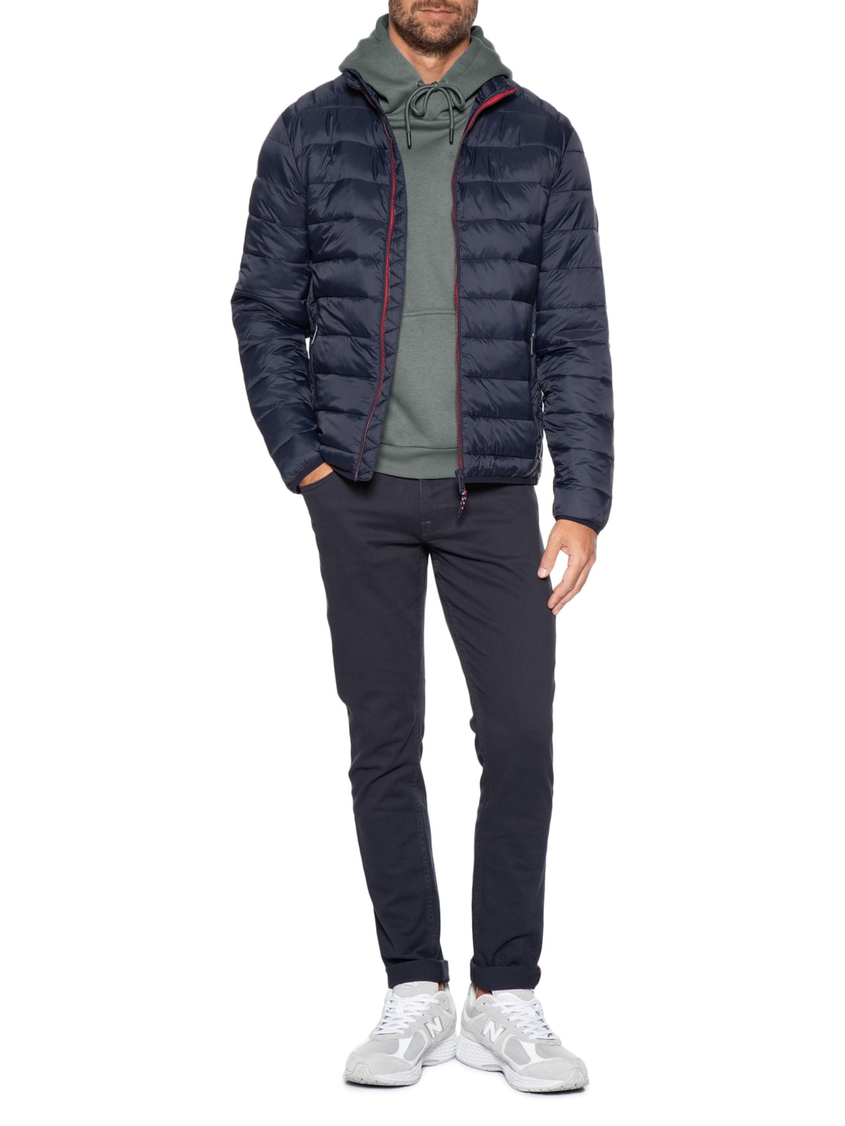 Calça Masculina Glenn Original Fit Azul Jack & Jones