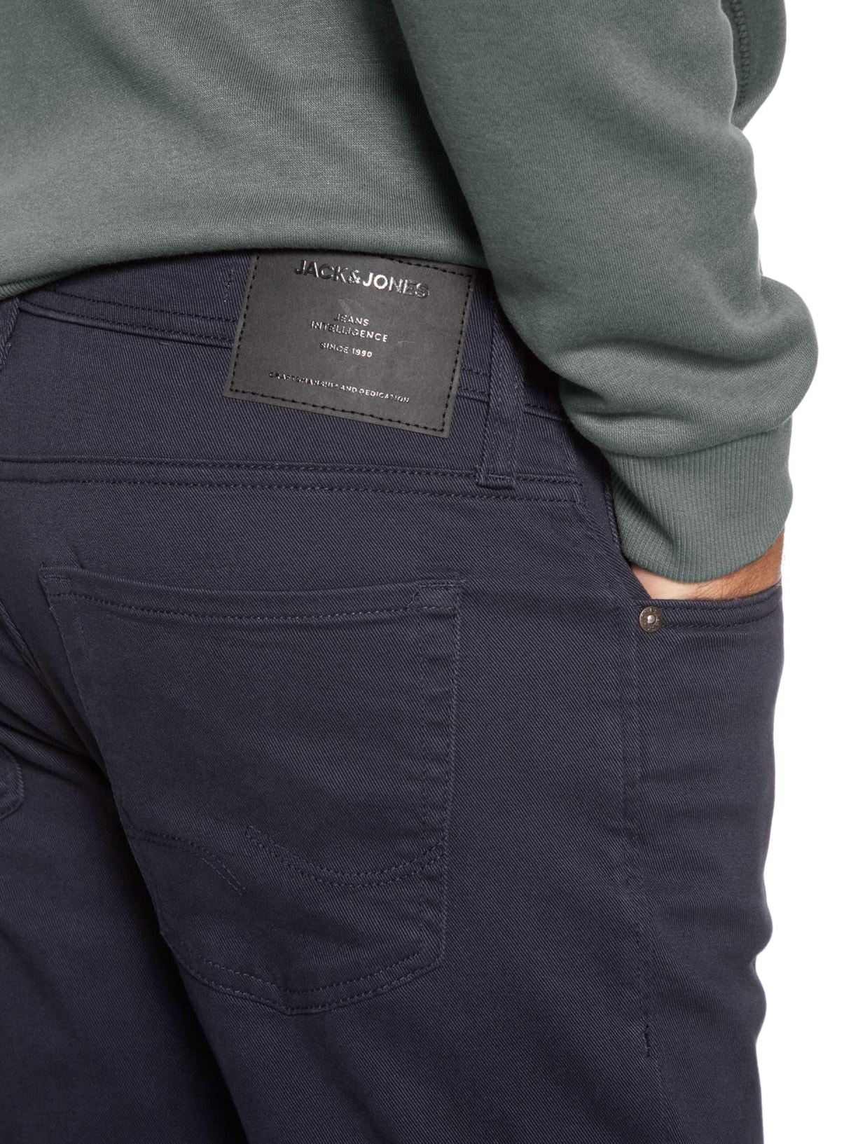 Calça Masculina Glenn Original Fit Azul Jack & Jones