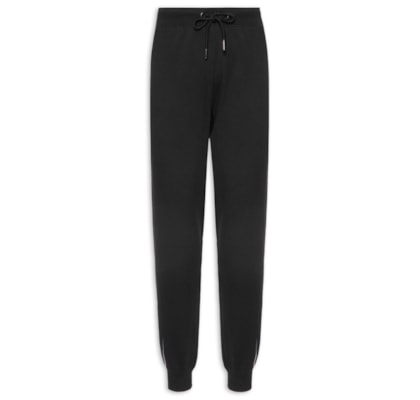 Calça Masculina Global Stripe em Moletom – Preto