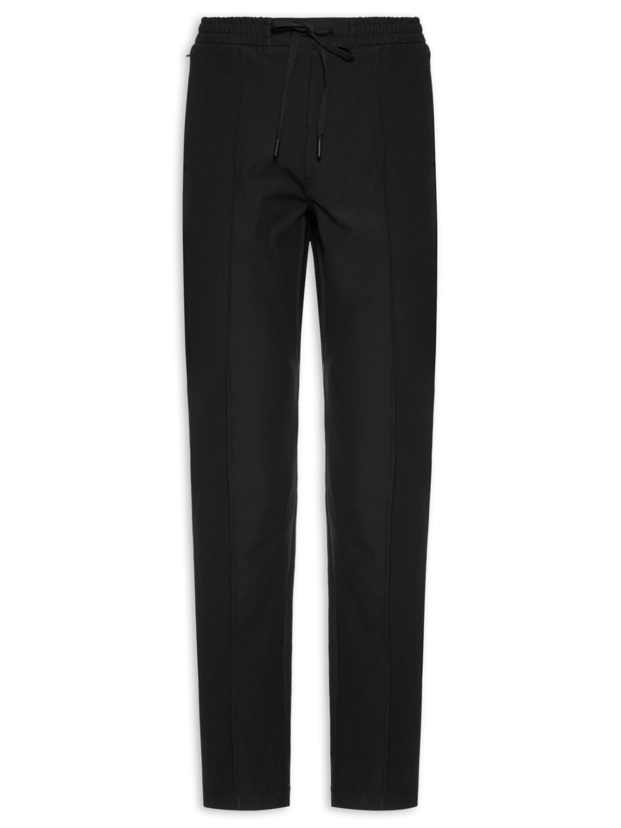 Calça Masculina Hi Tech Com Elástico Preto Paramount Alfaiataria