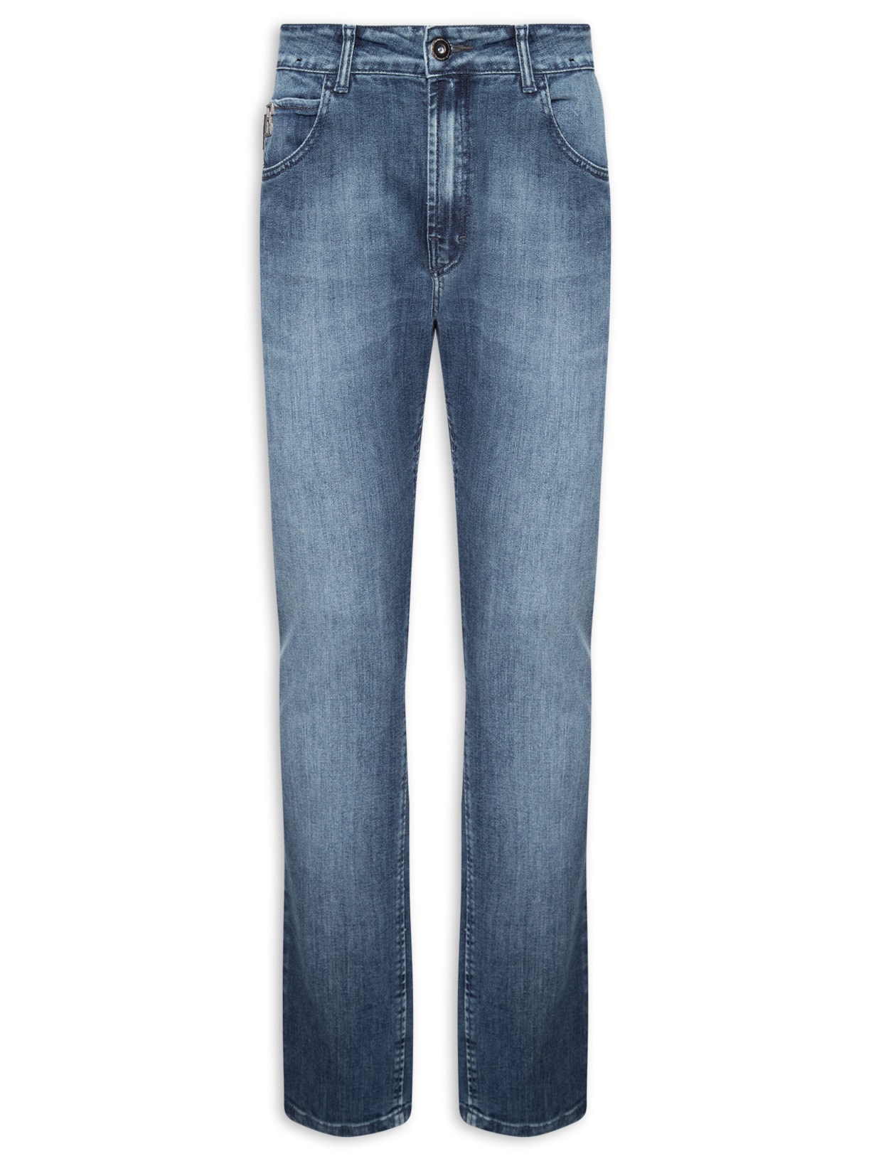 Calça Masculina High Comfort Dark Indigo Skinny - Azul