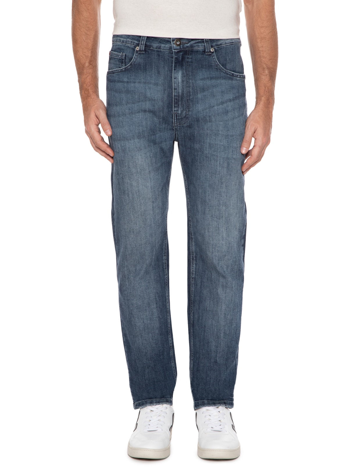 Calça Masculina High Comfort Dark Trad. Vitor Azul Richards