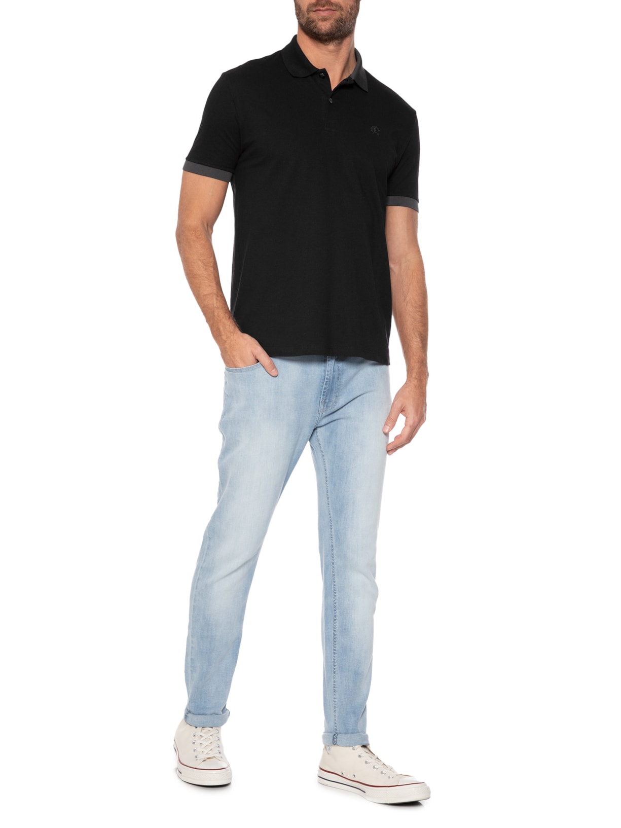 Calça Masculina High Comfort Stretch Et. Zetex Azul Ellus