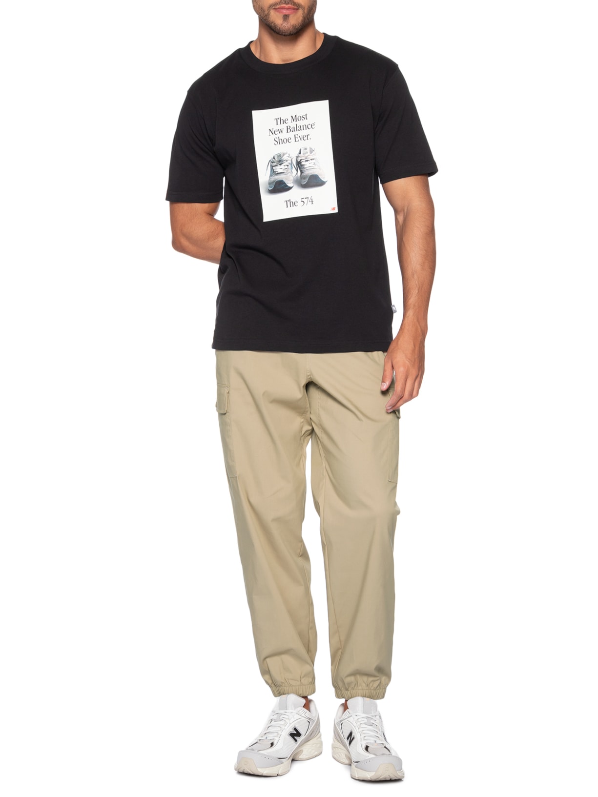 Calça Masculina Icon Twill Cargo Marrom New Balance