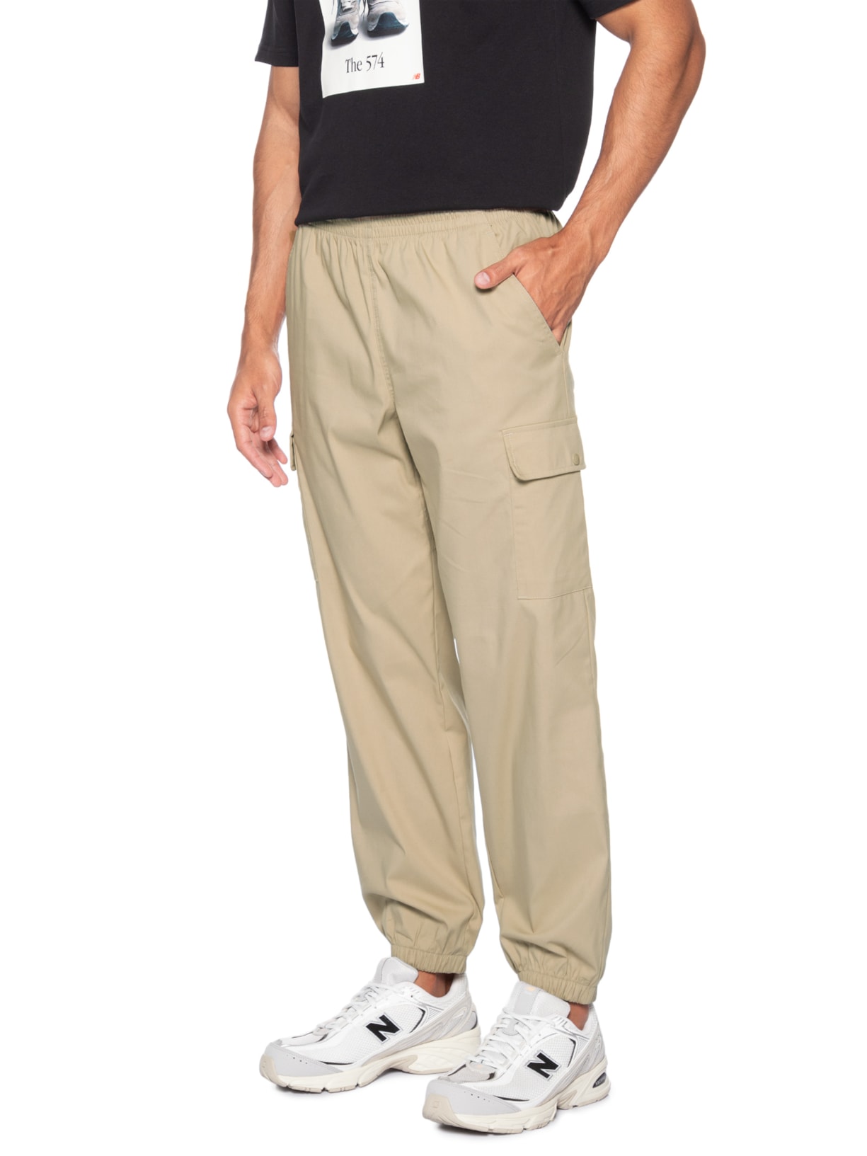 Calça Masculina Icon Twill Cargo Marrom New Balance