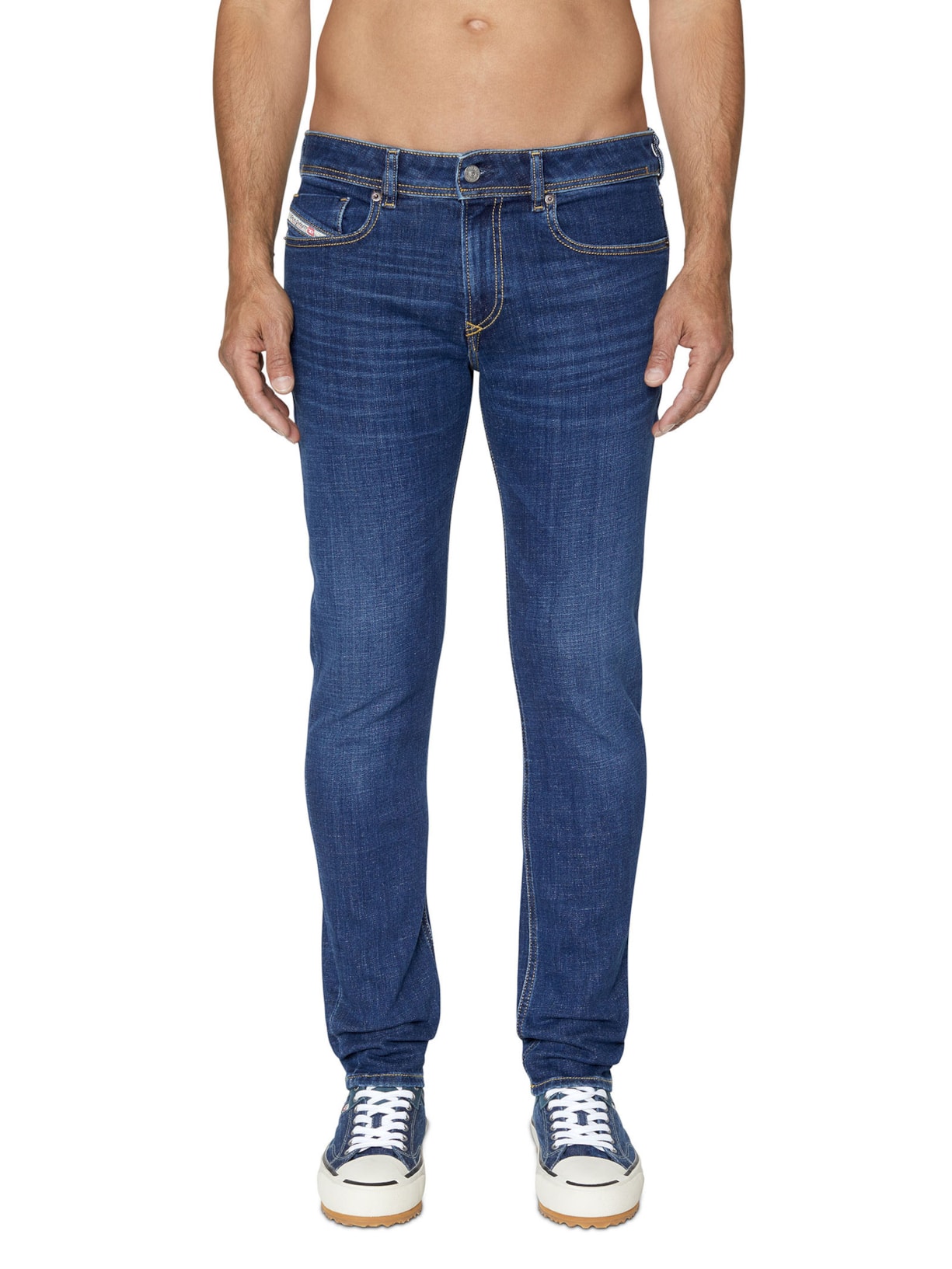 Calça Masculina Jeans 1979 Sleenker Blue Denim Azul Diesel