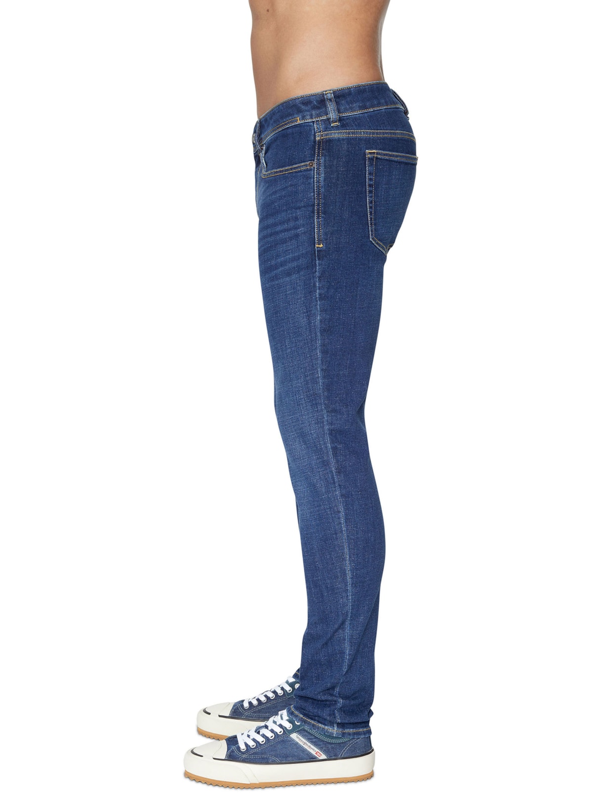 Calça Masculina Jeans 1979 Sleenker Blue Denim Azul Diesel