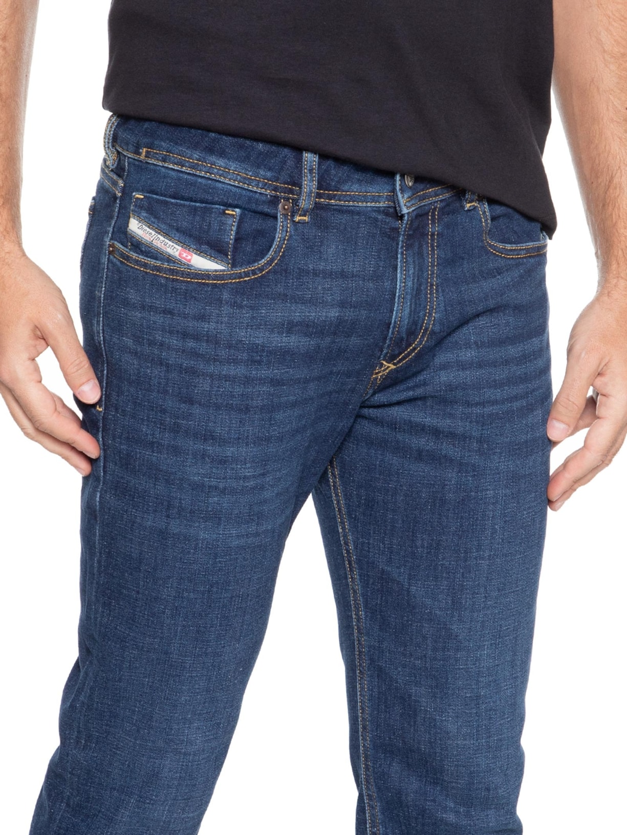 Calça Masculina Jeans 1979 Sleenker Blue Denim Azul Diesel