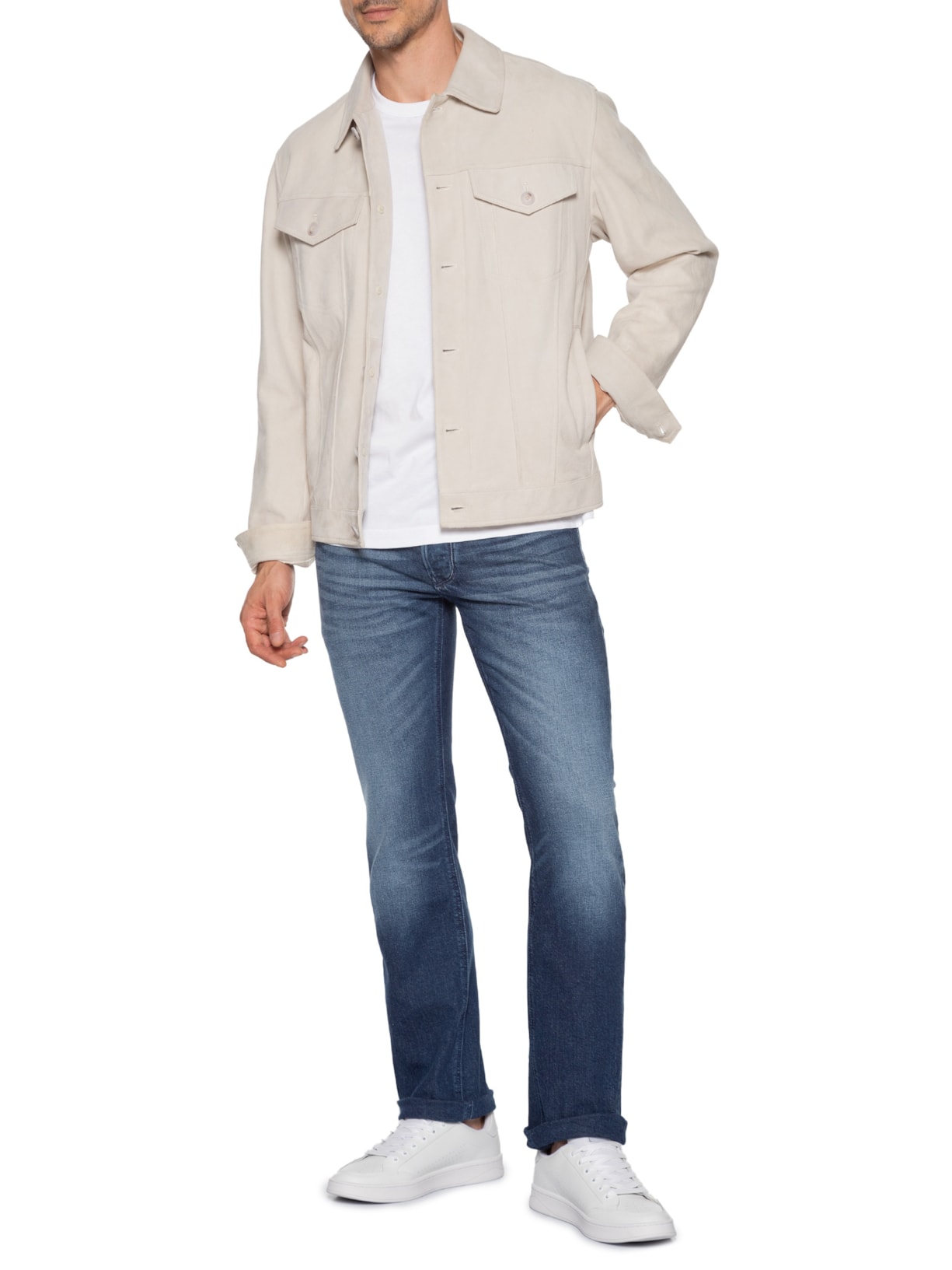 Calça Masculina Jeans 1985 Larkee 09L51 Straigh Azul Diesel