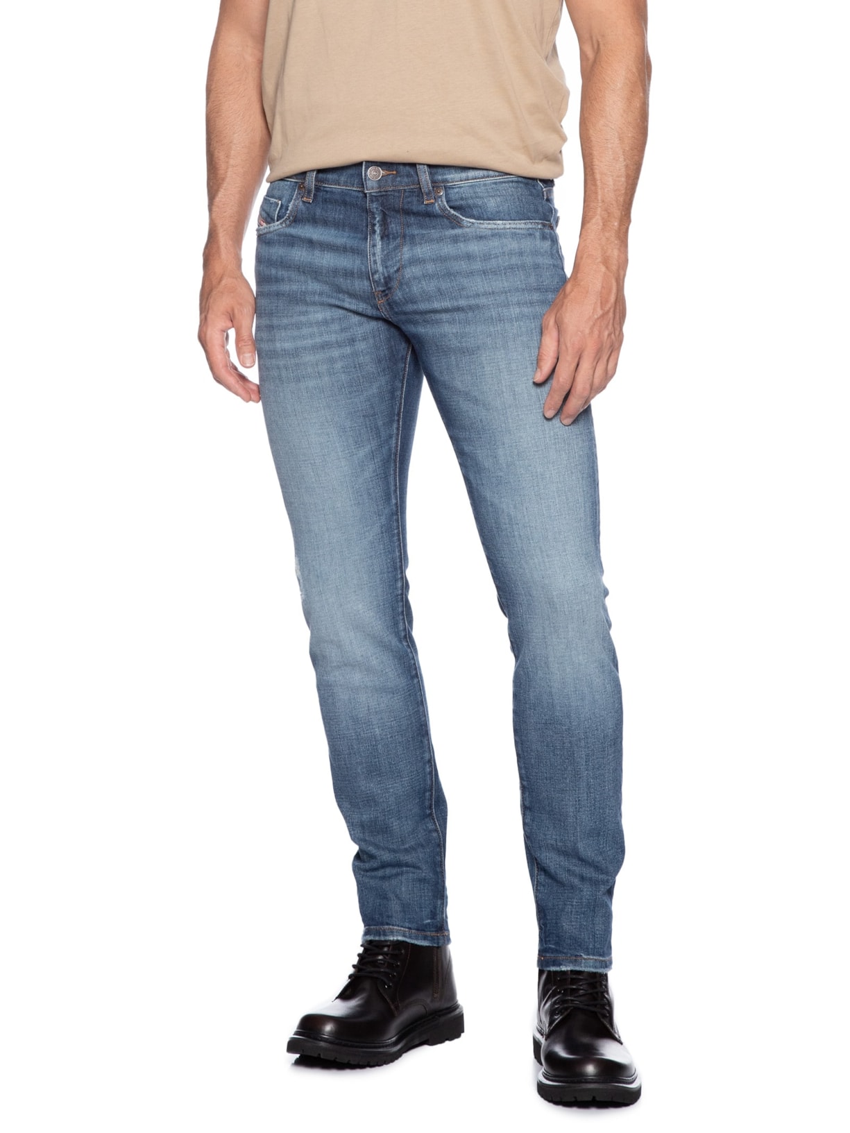 Calça Masculina Jeans 2019 D Strukt Slim Fit Azul Diesel