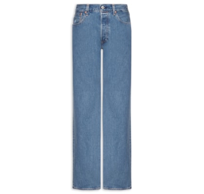 Calça Masculina Jeans  501 Relaxed Fit Reta - Azul