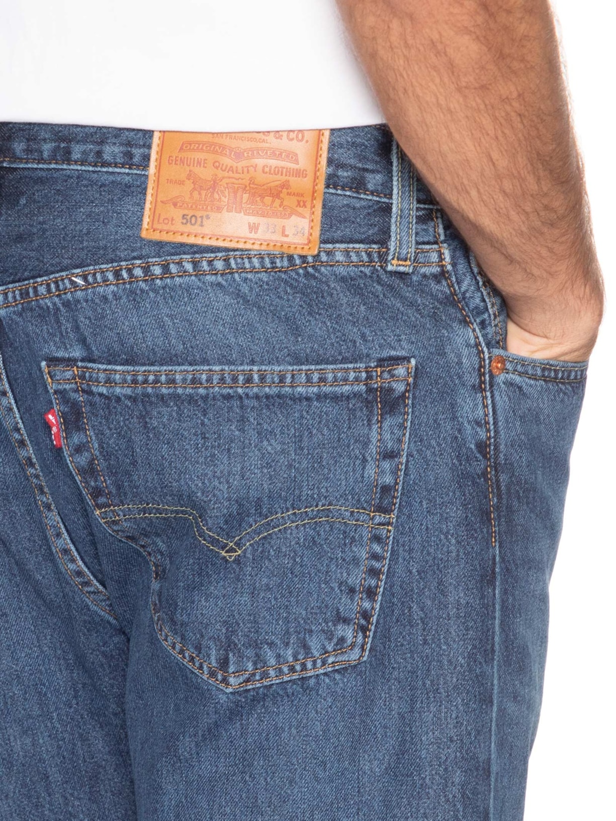Calça Masculina Jeans 501® Original Azul Levi's