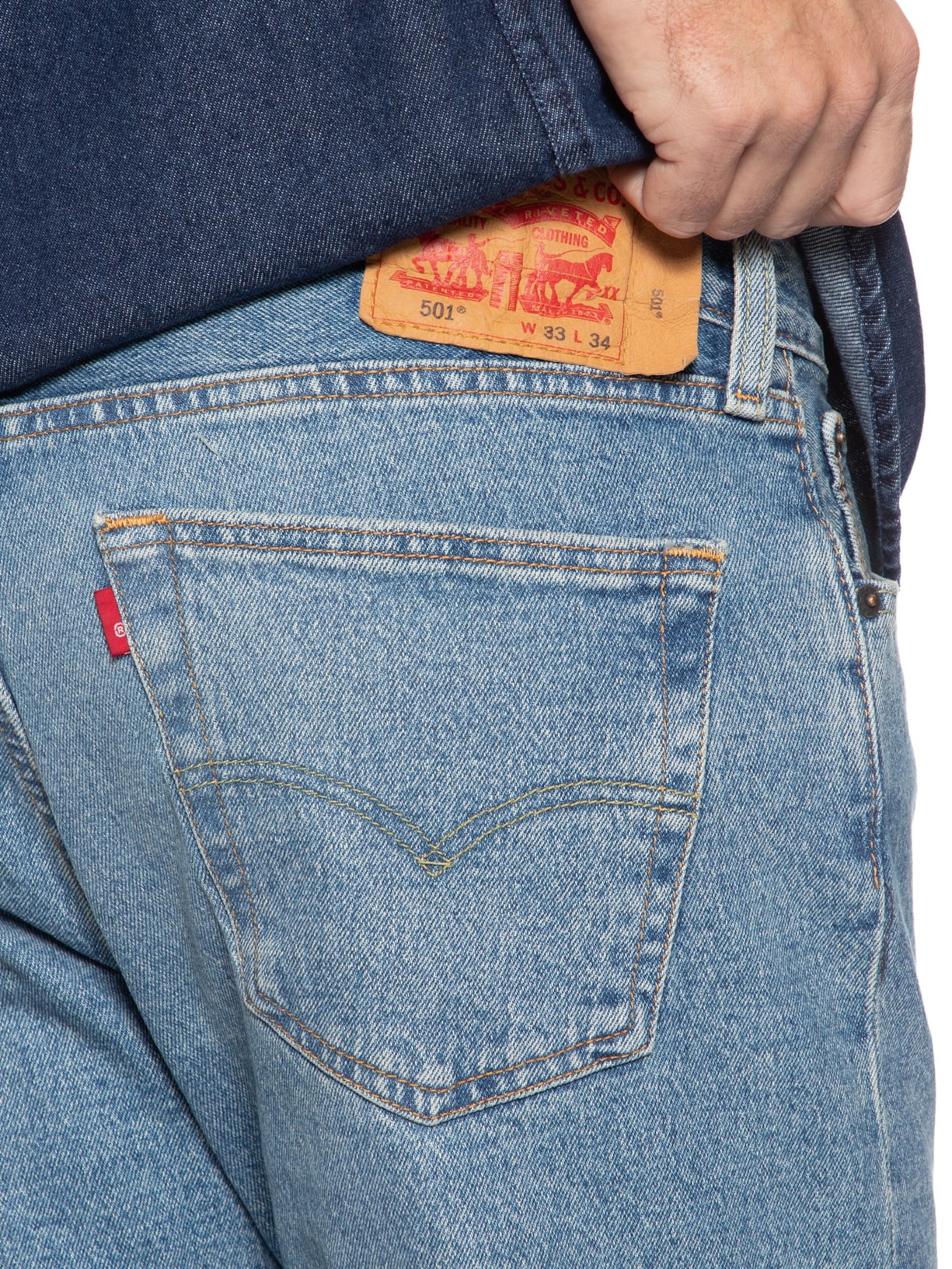 Calça Masculina Jeans 501® Original Fit Azul Levi's