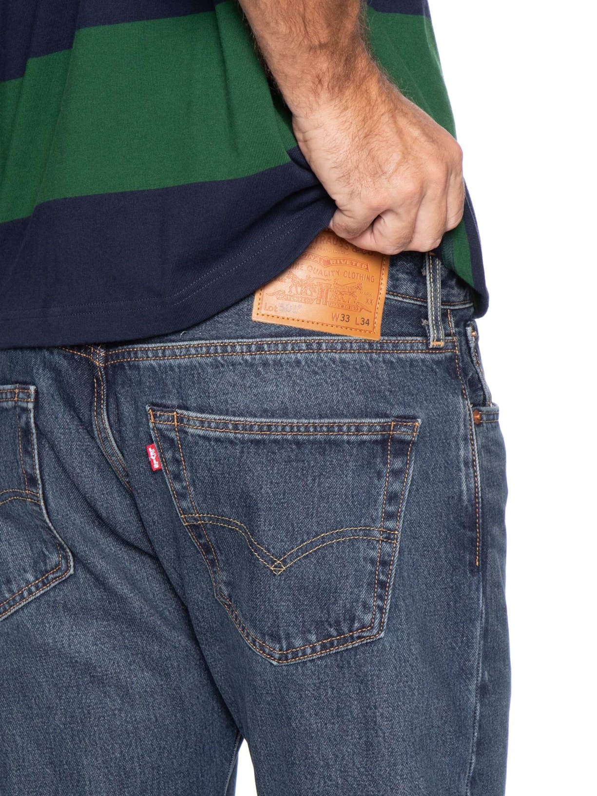 Calça Masculina Jeans 501® Original Fit Reta Azul Levi's