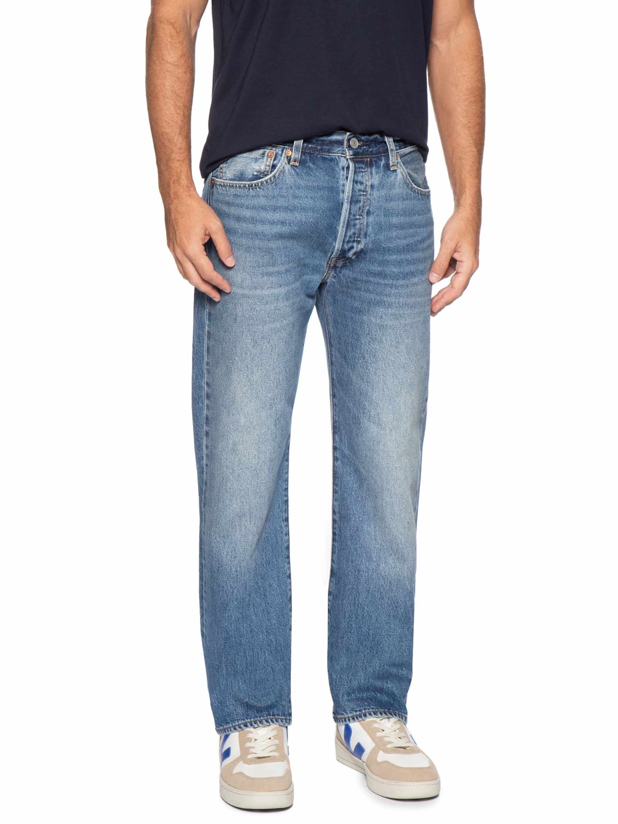 Calça Masculina Jeans 501® Original Fit Reta Azul Levi's
