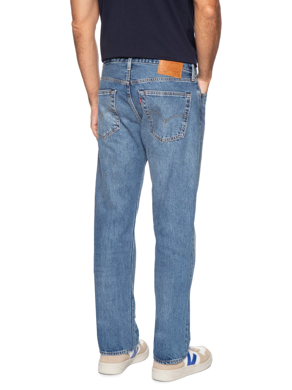 Calça Masculina Jeans 501® Original Fit Reta Azul Levi's