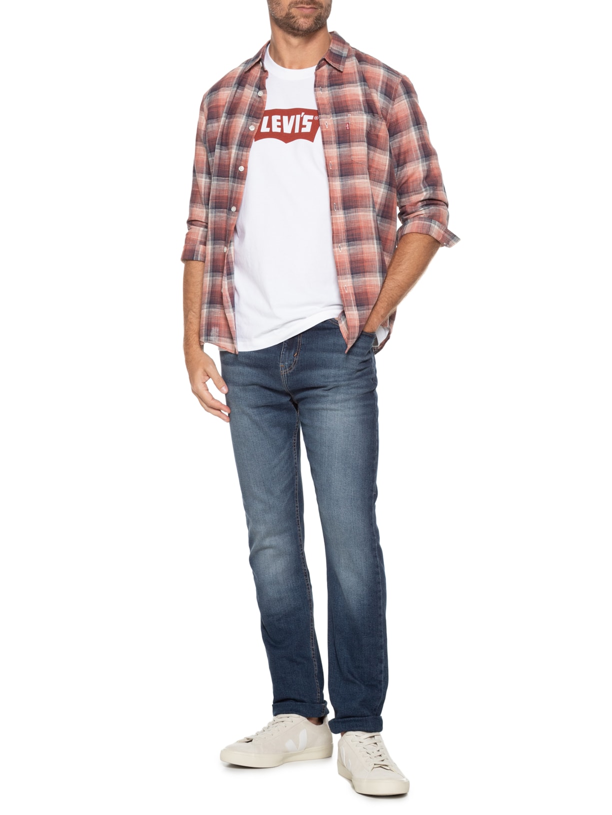 Calça Masculina Jeans 510 Skinny Fit Azul Levi's