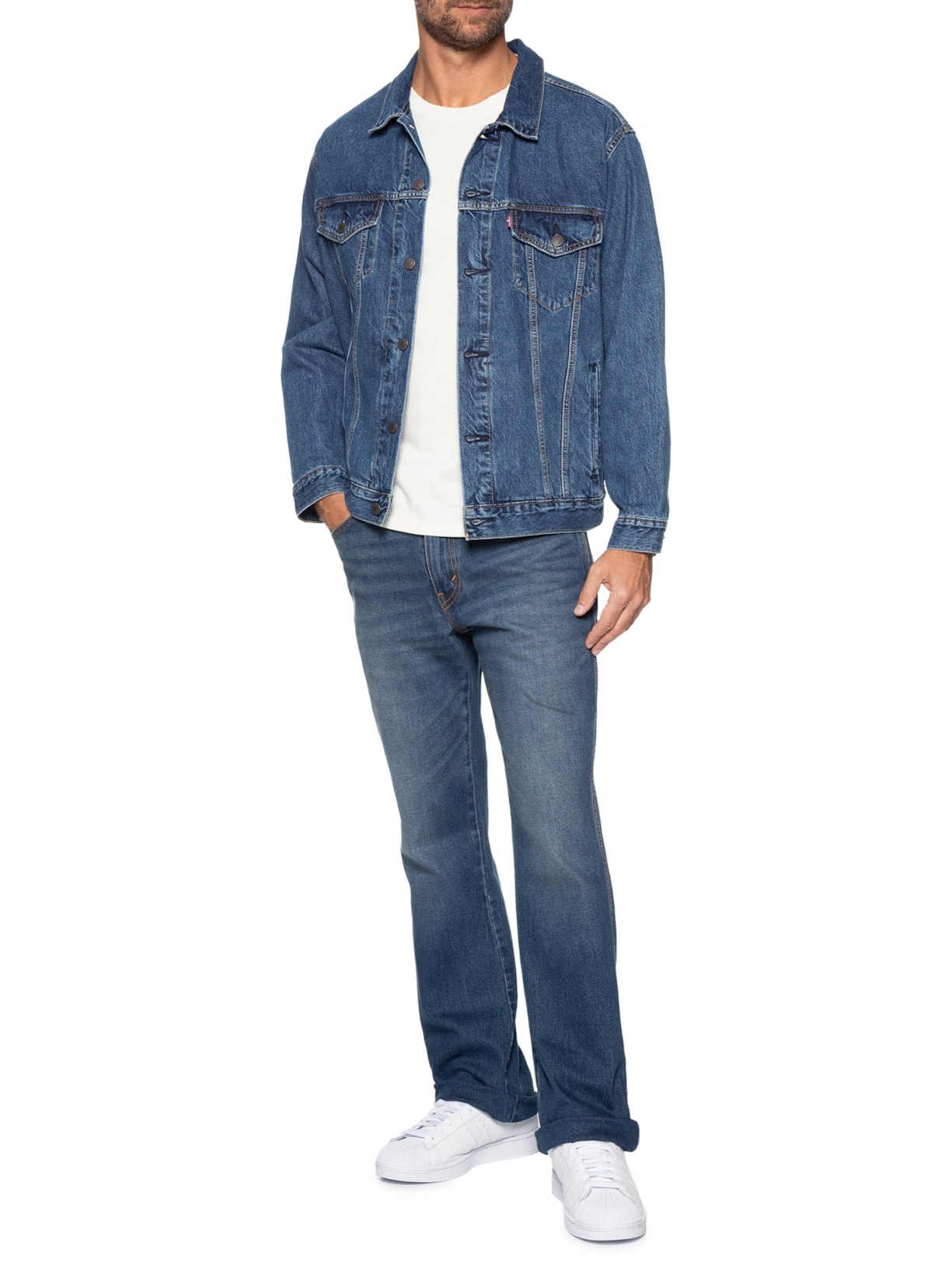 Calça Masculina Jeans 537 Western Boot Azul Levi's