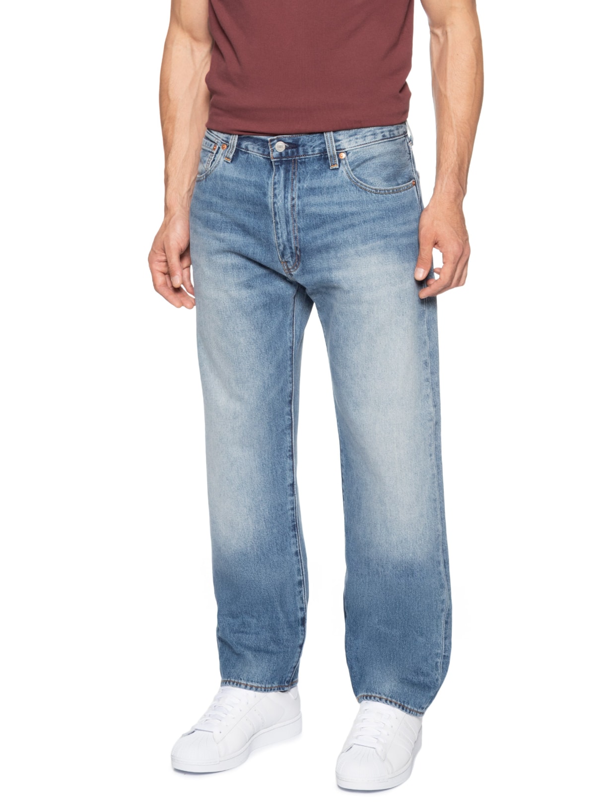 Calça Masculina Jeans 555 Relaxed Straight Azul Levi's