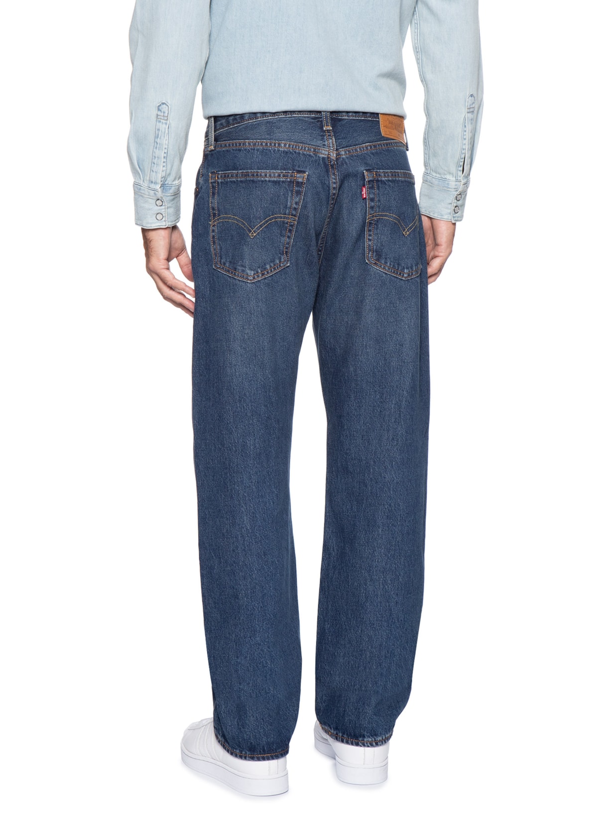 Calça Masculina Jeans 555 Relaxed Straight Fit Reta Azul Levi's