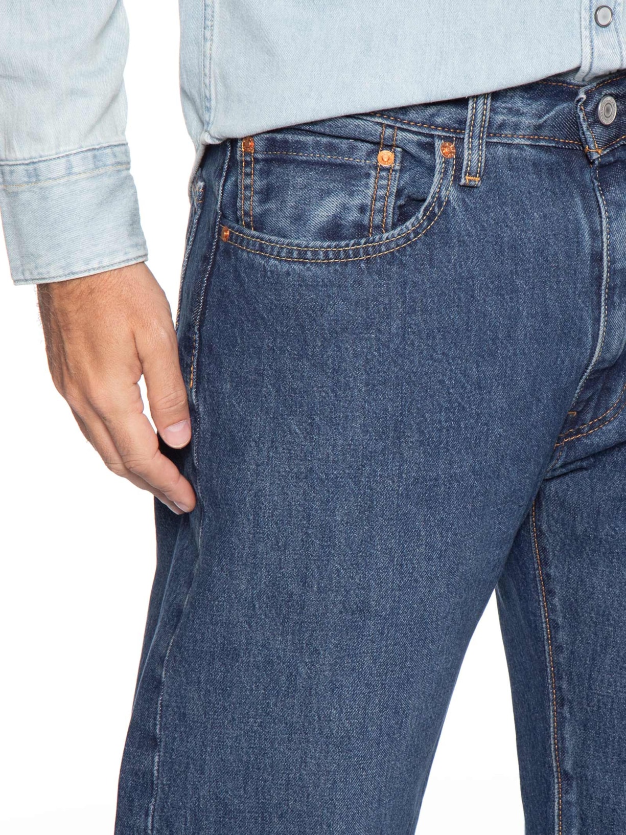 Calça Masculina Jeans 555® Relaxed Straight Fit Reta Azul Levi's