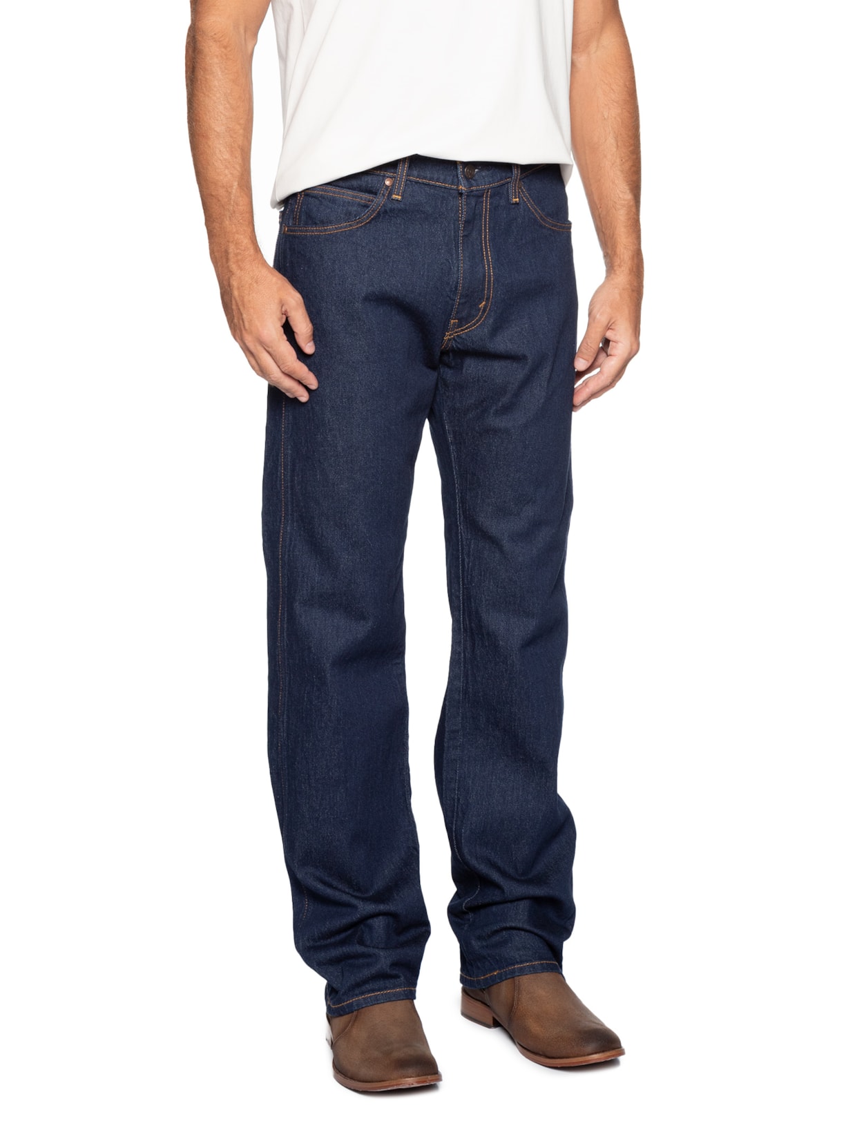 Calça Masculina Jeans 557 Western Straight Fit Reta Azul Levi's