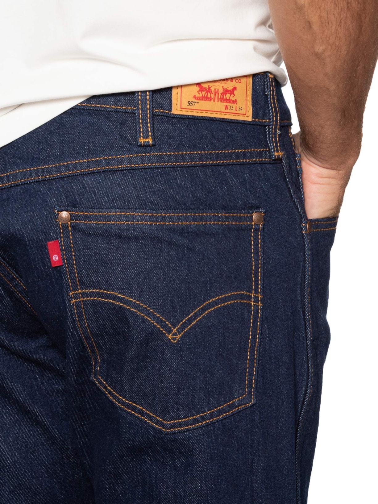 Calça Masculina Jeans 557® Western Straight Fit Reta Azul Levi's