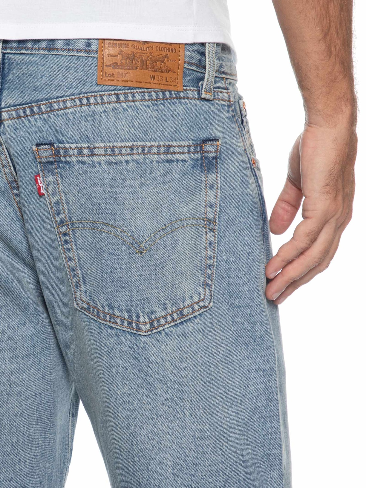 Calça Masculina Jeans 567 Relaxed Flare Azul Levi's