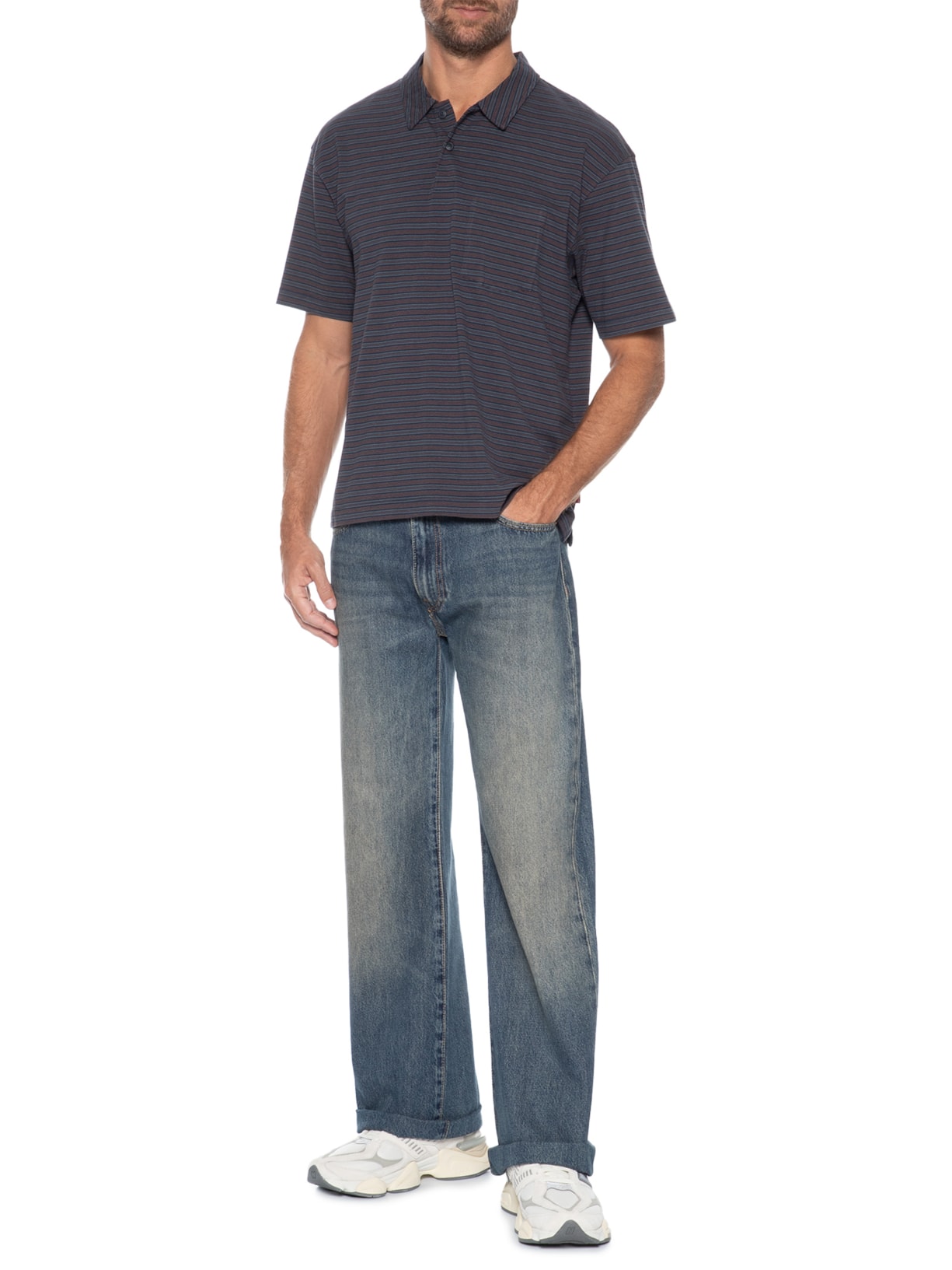 Calça Masculina Jeans 567 Relaxed Flare Azul Levi's
