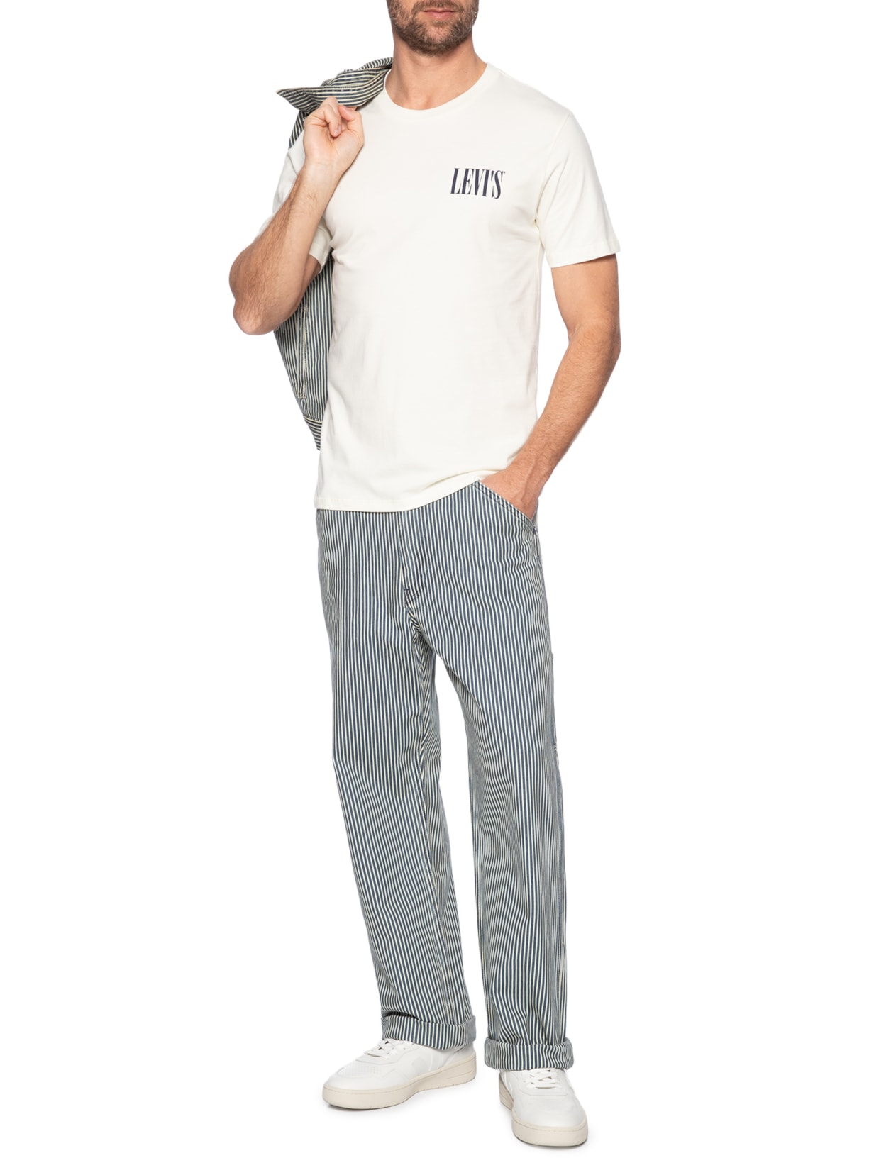 Calça Masculina Jeans 568™ Loose Straight Carpenter Cinza Levi's