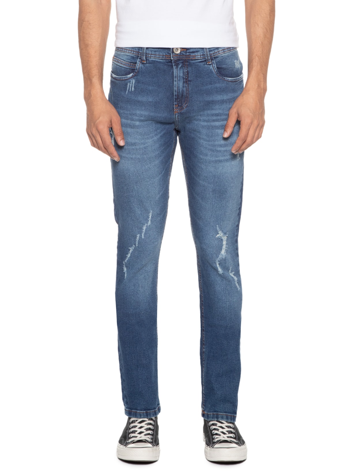 Calça Masculina Jeans Adler Azul Von Der Volke
