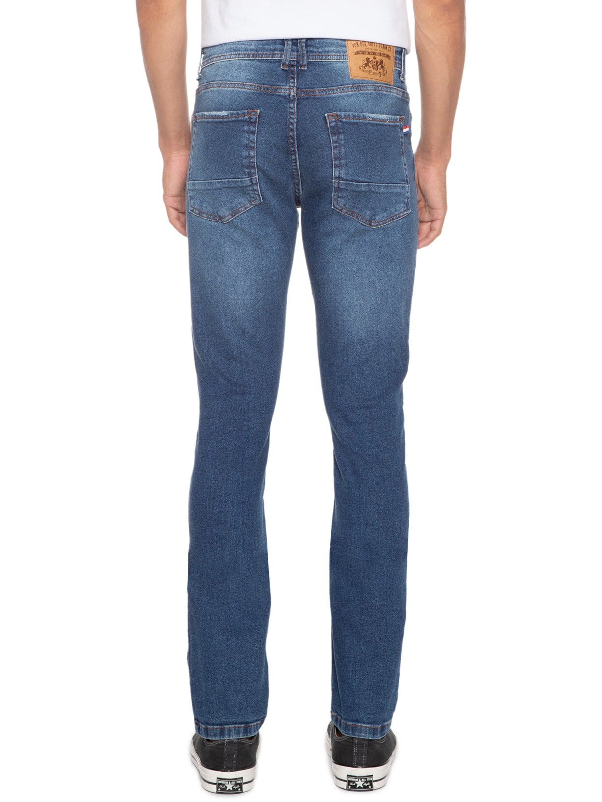 Calça Masculina Jeans Adler Azul Von Der Volke