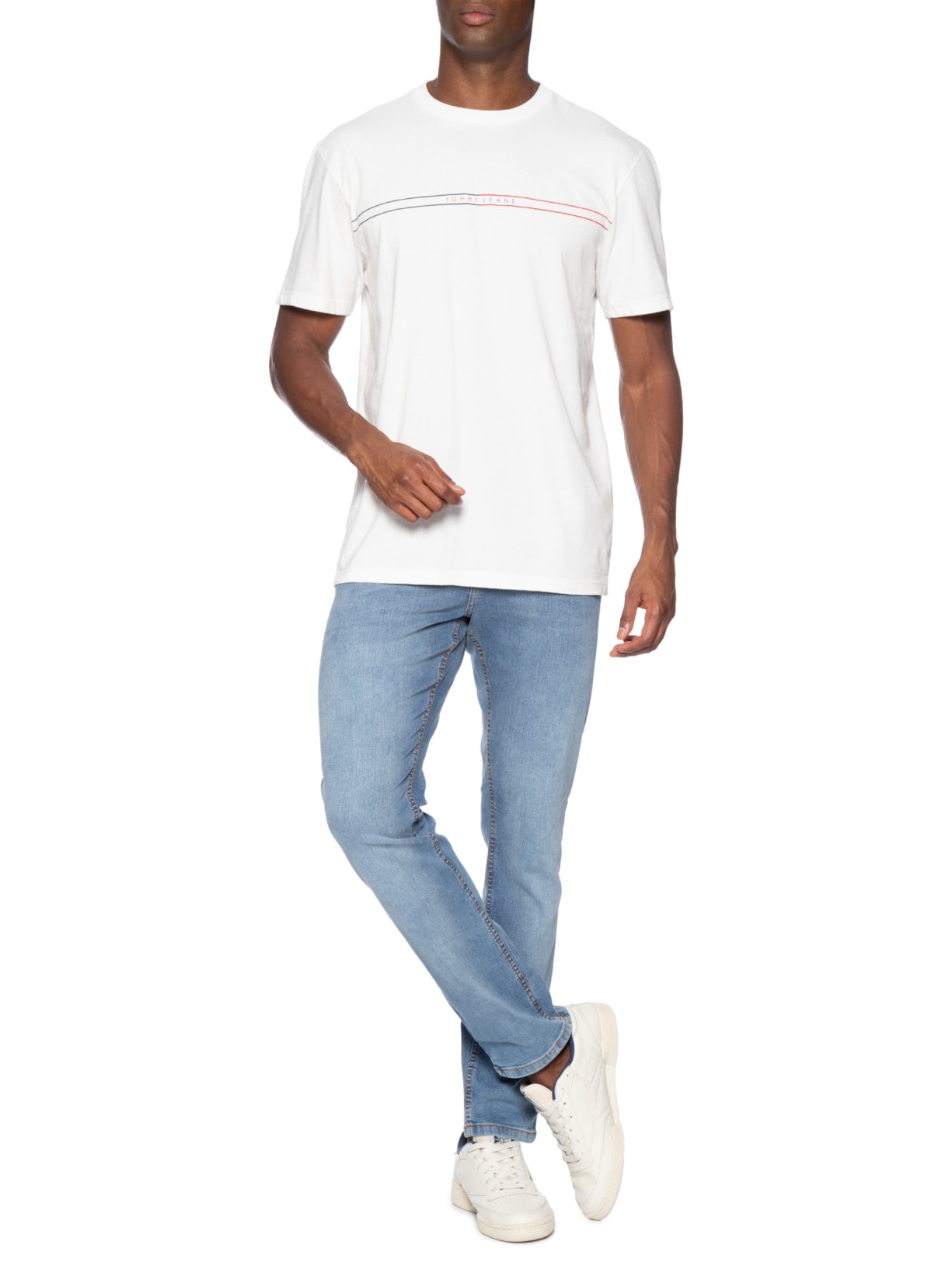 Calça Masculina Jeans Austin Slim Fit Tapered BI0216 Azul Tommy Jeans